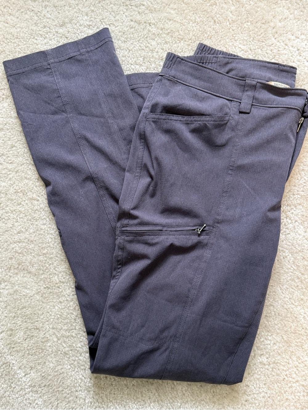 Duluth Trading Co. Nylon Blend Dark Gray Outdoor Active Pants, Men’s 10x31